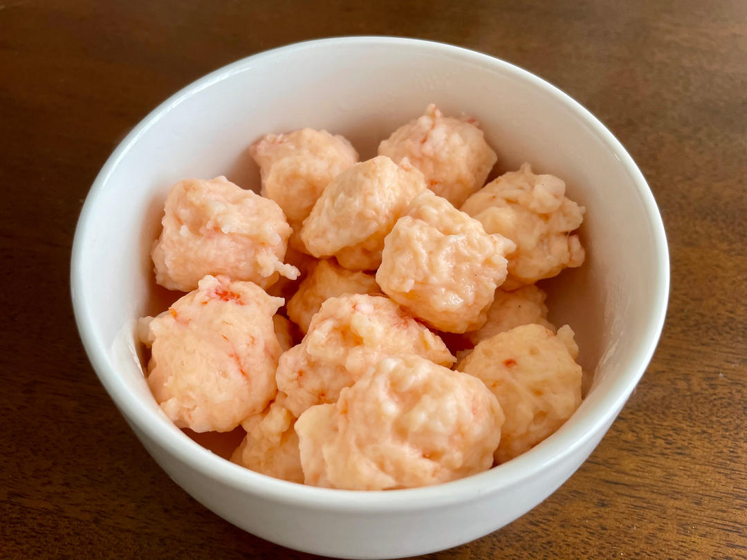 不加粉的Q弹虾滑