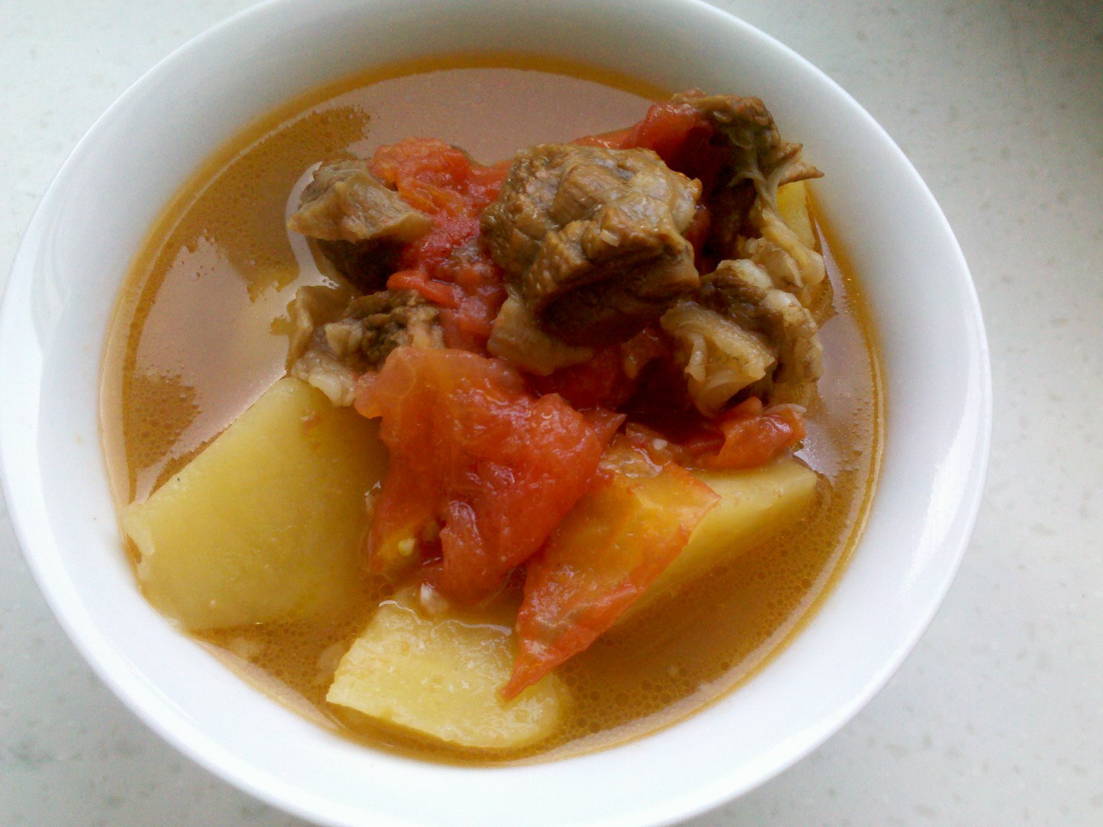 西红柿牛腩土豆