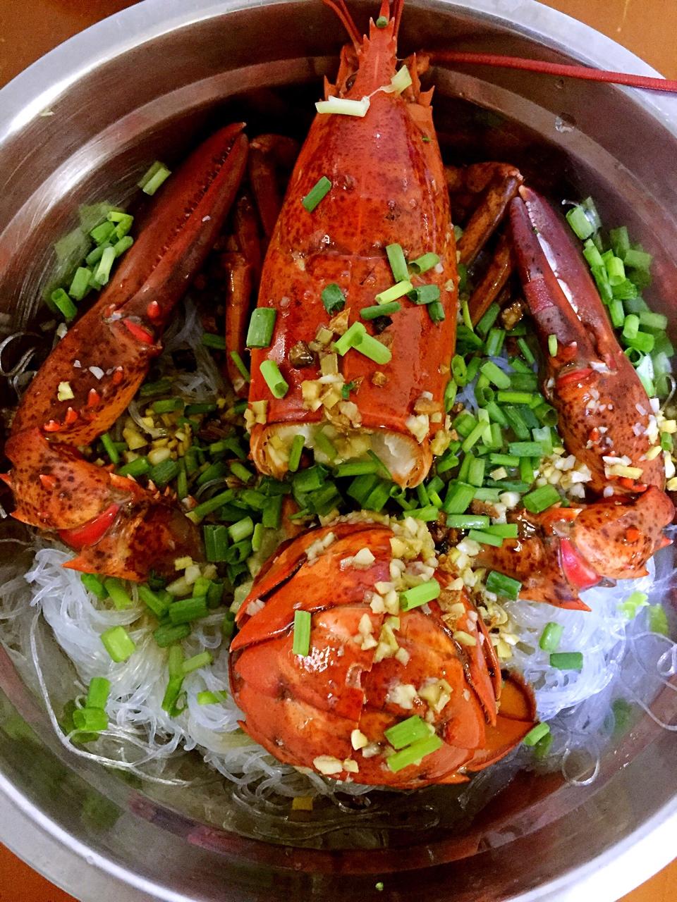 jeyislin做的蒜蓉粉丝大龙虾