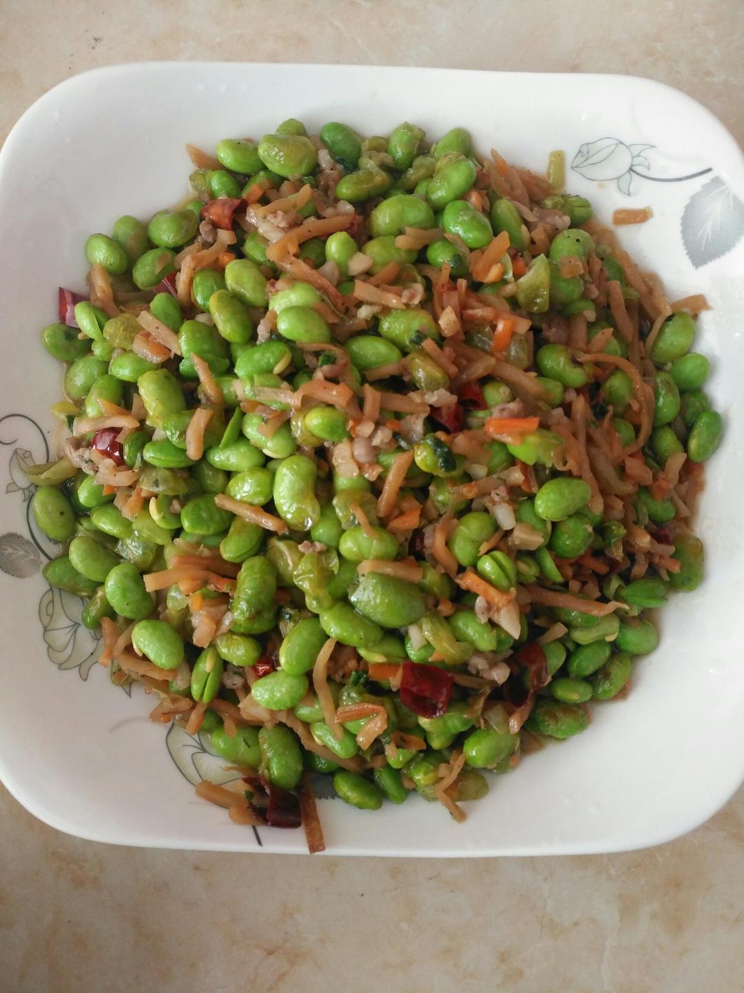 榨菜毛豆