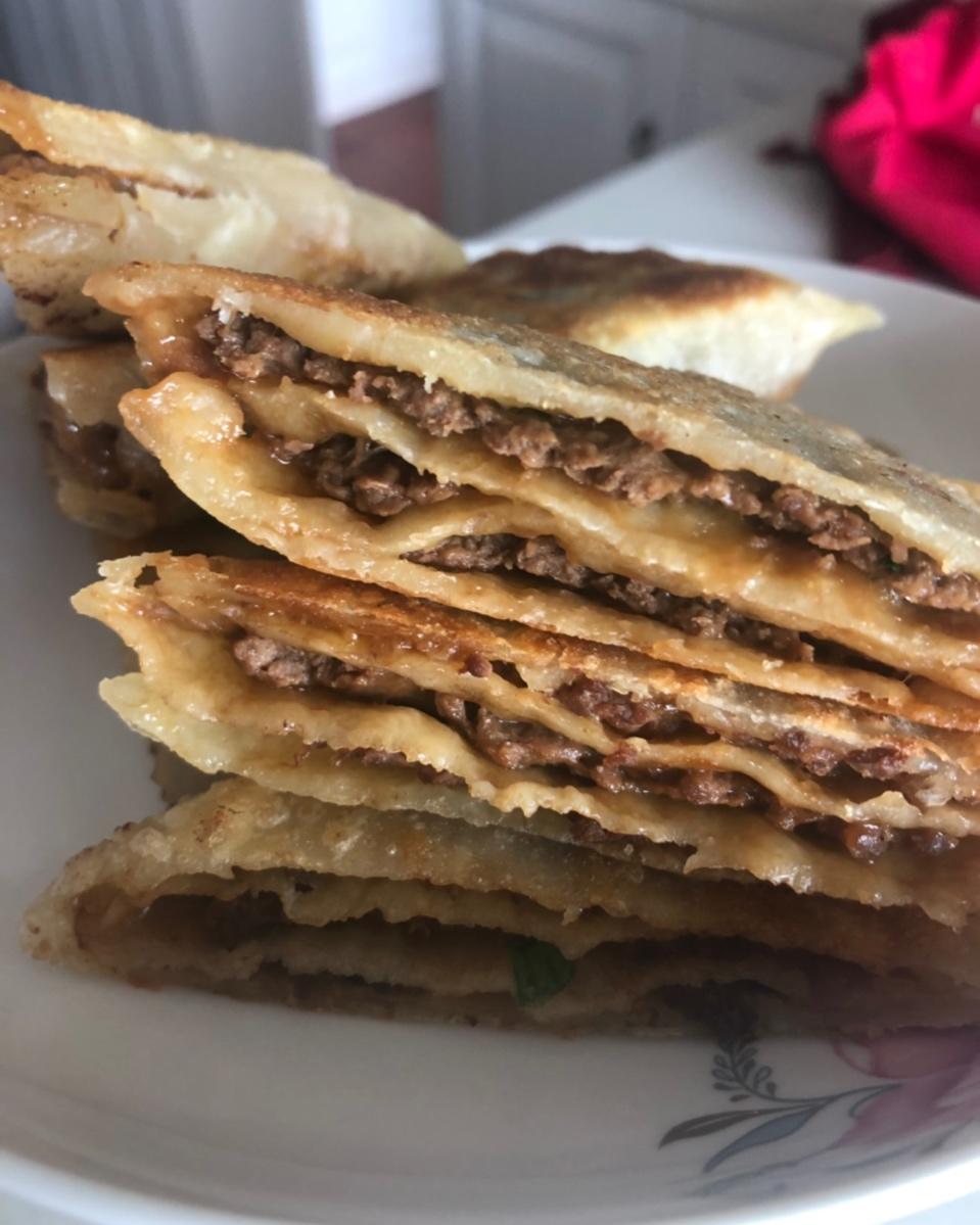【千层牛肉饼】