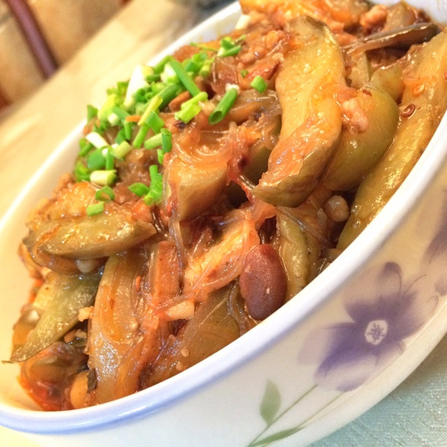 肉末茄子粉丝煲