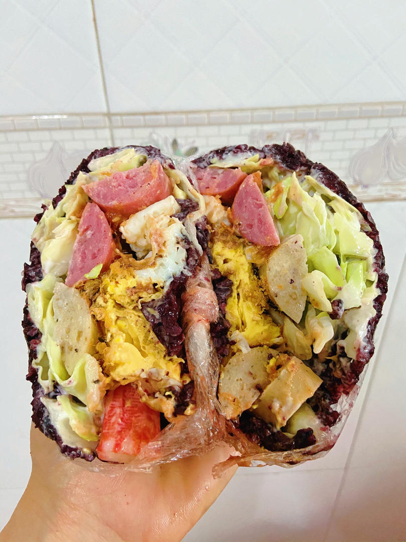 好吃🉐️感动😹的【紫米饭团】，看图秒会❗️