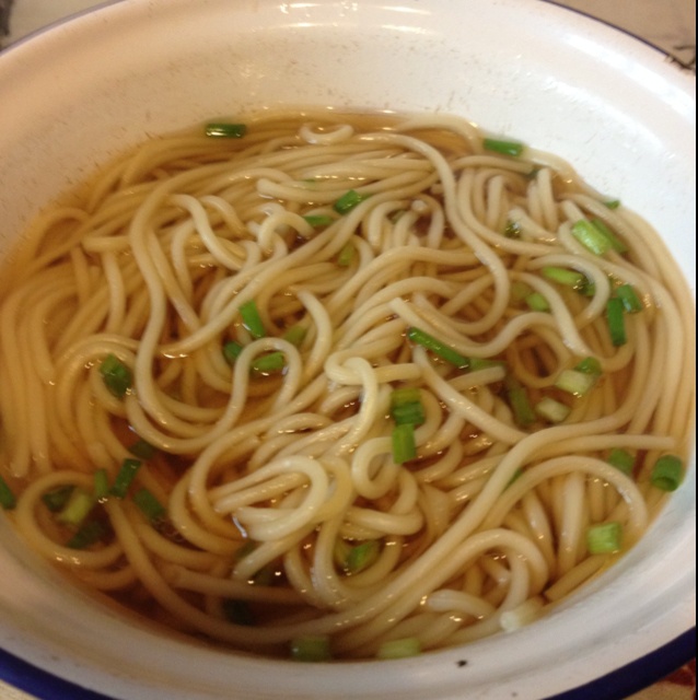 小葱麻油酱油面