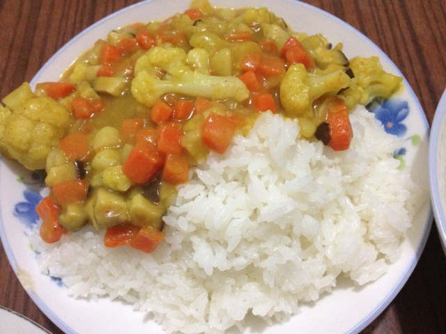 素咖喱饭