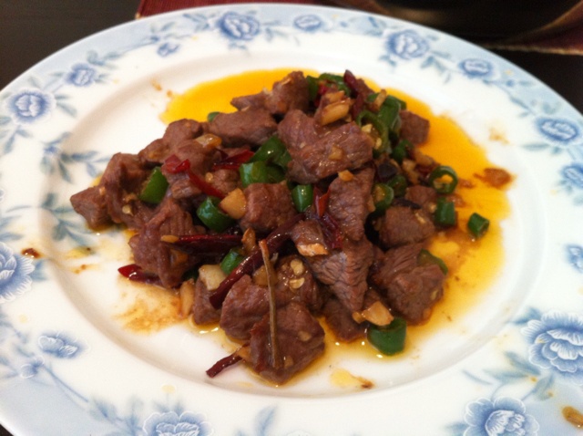 辣炒牛肉粒