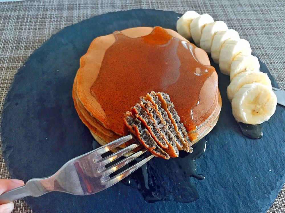 黑芝麻酱松饼🥞