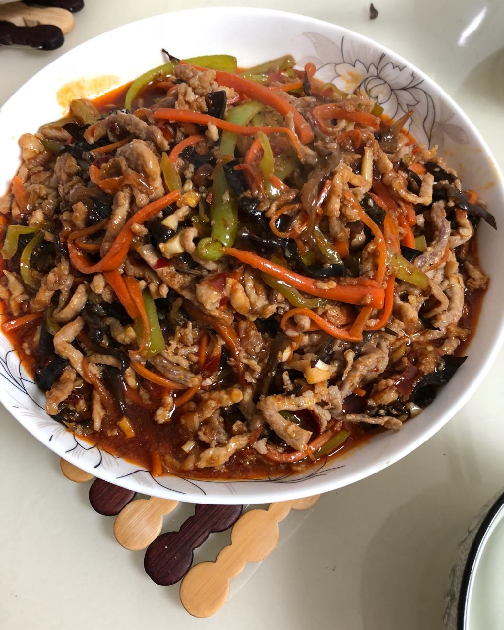 是我吖_做的鱼香肉丝