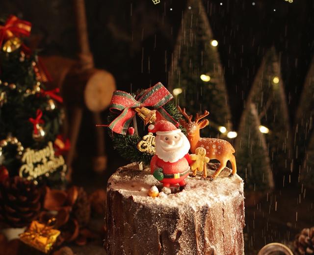 🌈仪式感满满🎄巧克力圣诞树桩蛋糕的做法