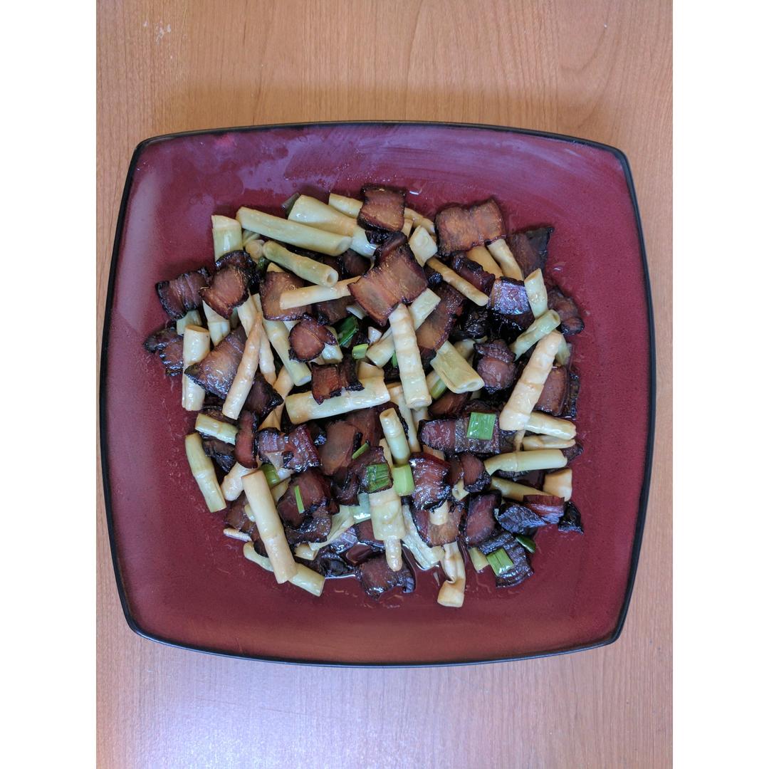 冬笋炒腊肉