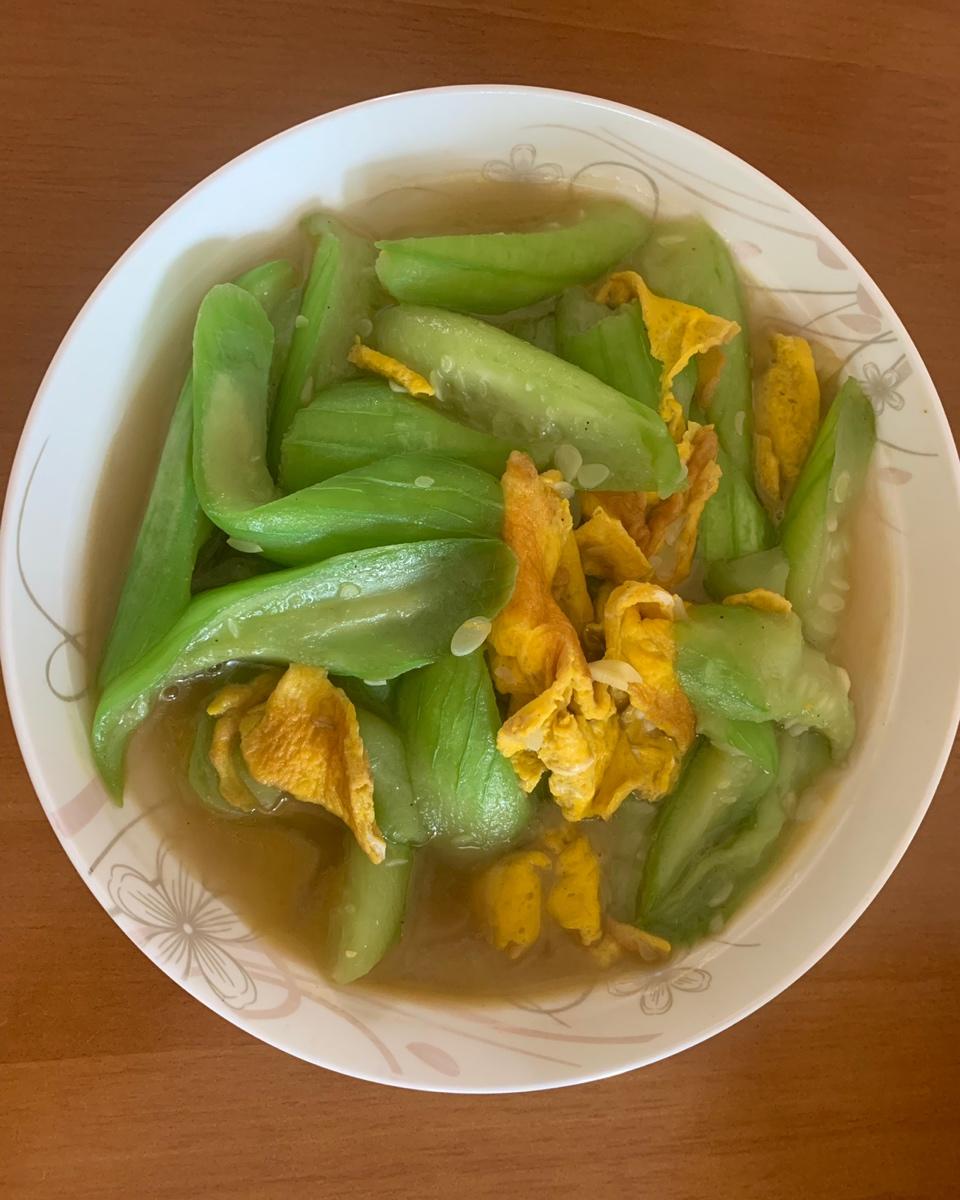 快手菜-丝瓜炒鸡蛋