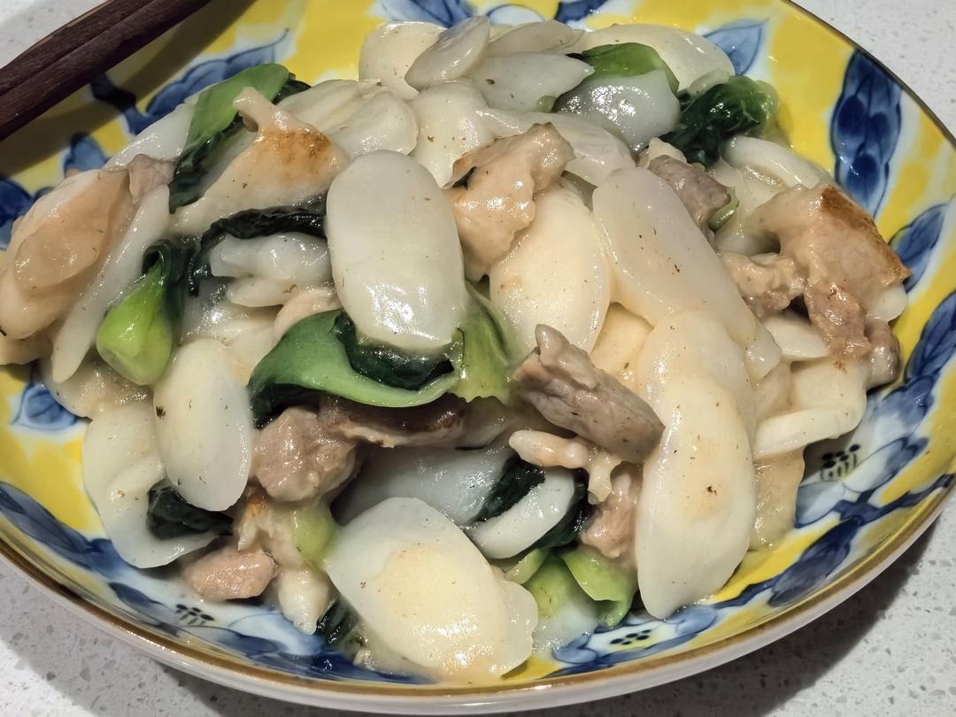 上海烂糊肉丝炒年糕