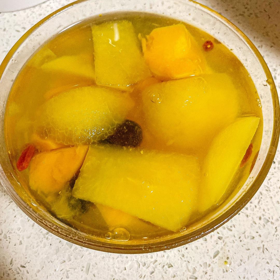 糖水宵夜—红薯苹果甜汤电饭煲版