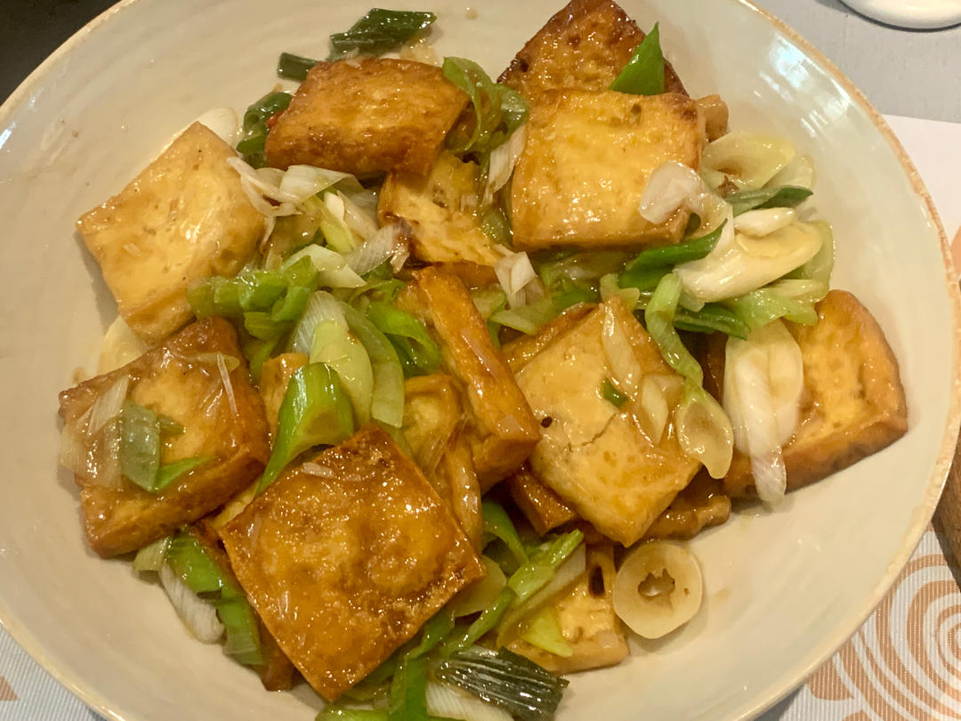 大葱烧豆腐