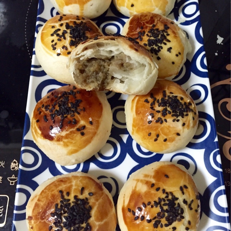 红豆酥饼（附油酥不测漏的办法）