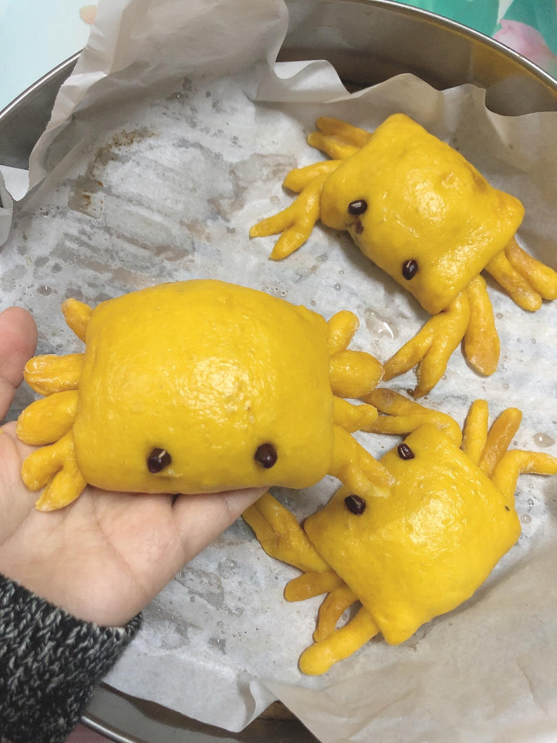 南瓜螃蟹馒头花样馒头