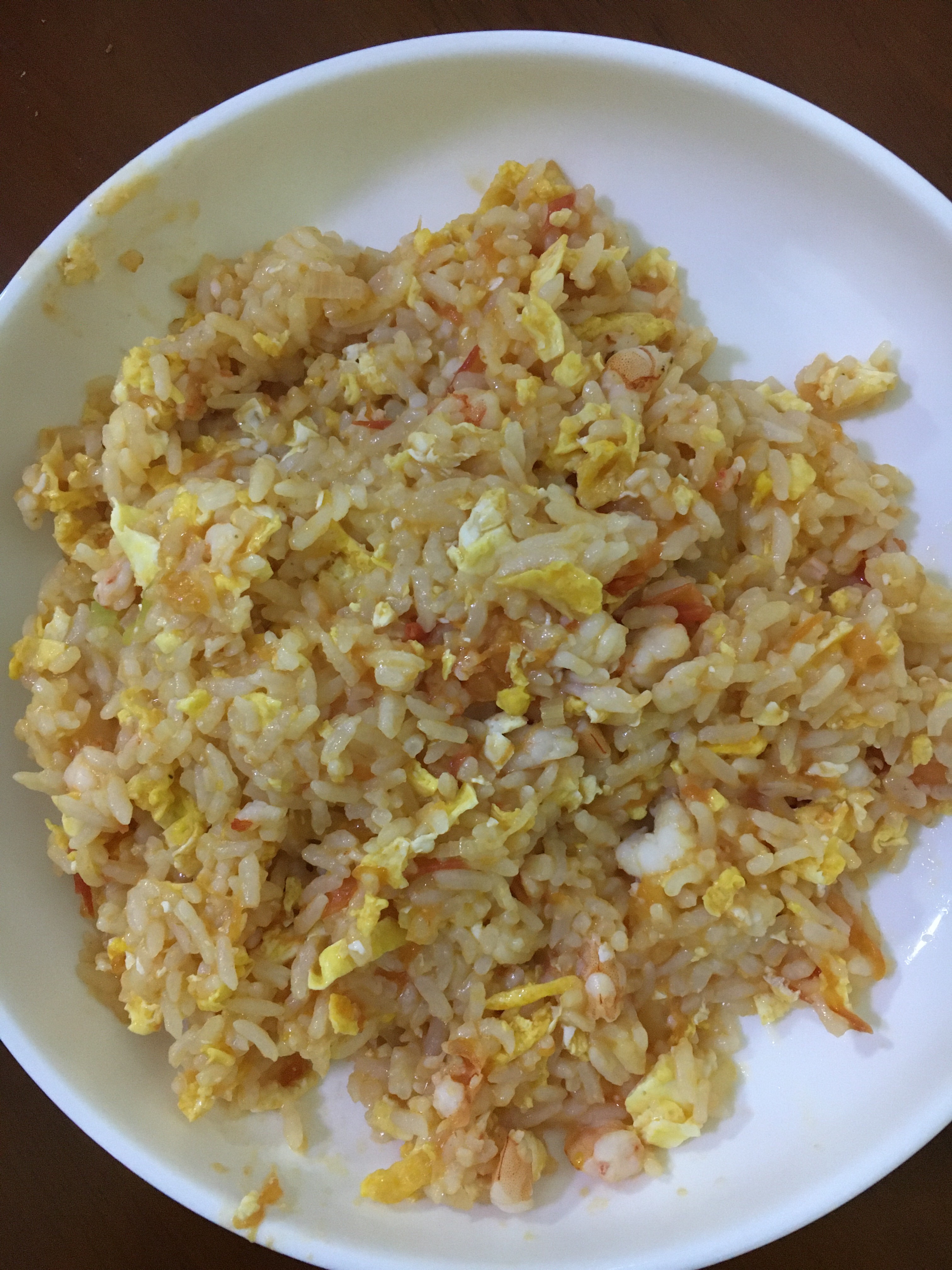 宝宝辅食：营养又美味的番茄虾仁鸡蛋炒饭的做法
