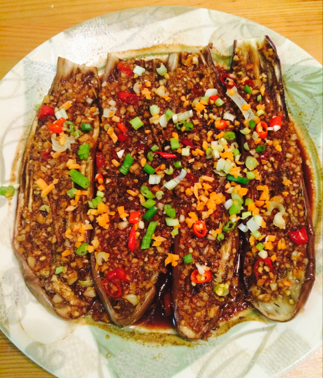 微波炉烤茄子