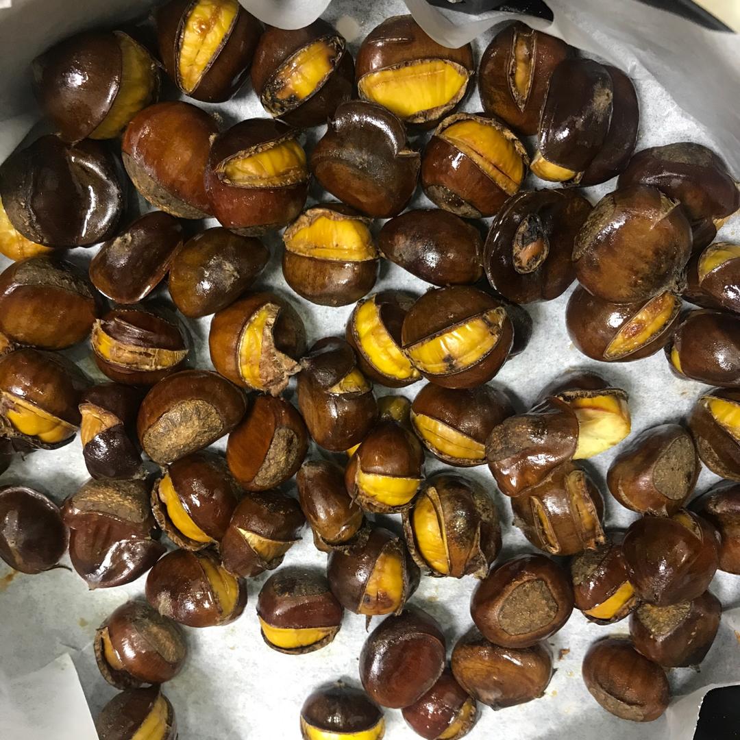 （超好剥壳！）空气炸锅蜂蜜板栗——美味停不下来