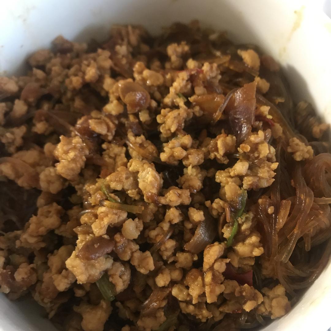 肉末炒粉丝