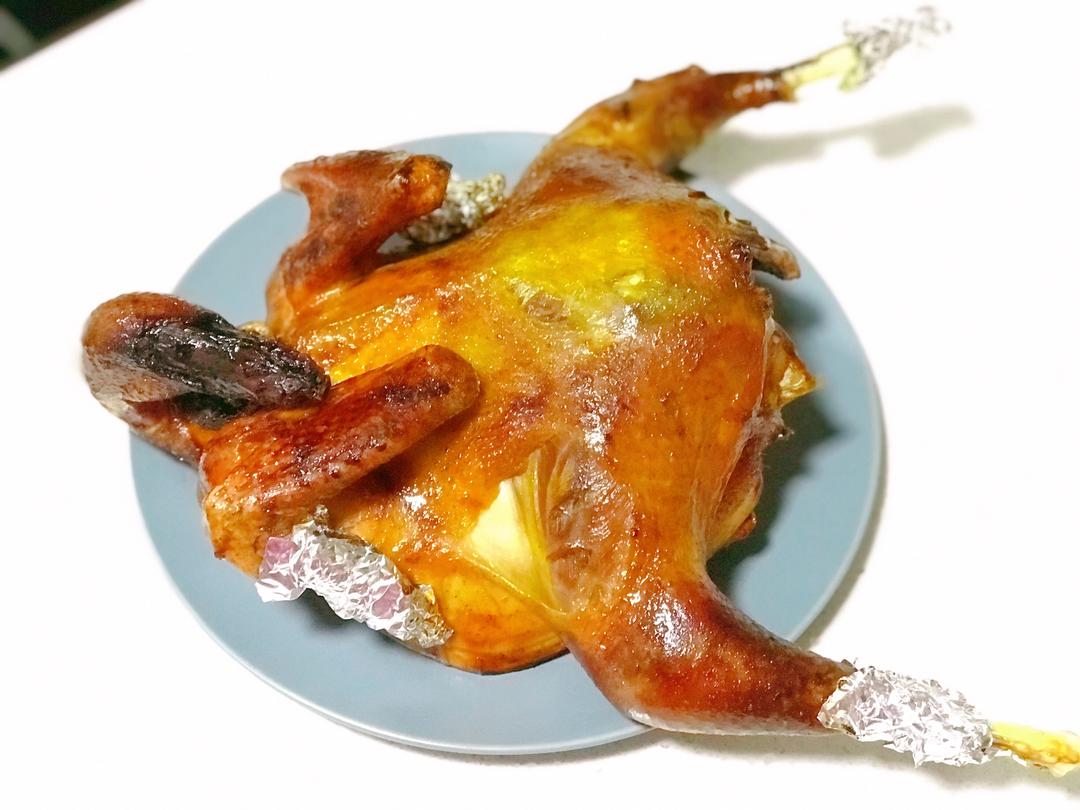 田螺姑娘超级简单不用腌制脆皮烤鸡