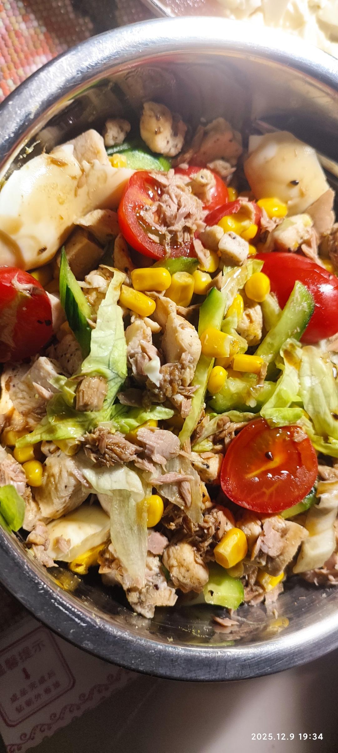 体重90斤减脂食谱•均衡沙拉