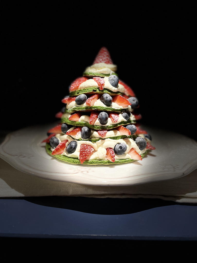 免烤箱❗️高颜值巨好吃的圣诞树松饼蛋糕🎄手把手教你做，让我们一起快乐过圣诞。