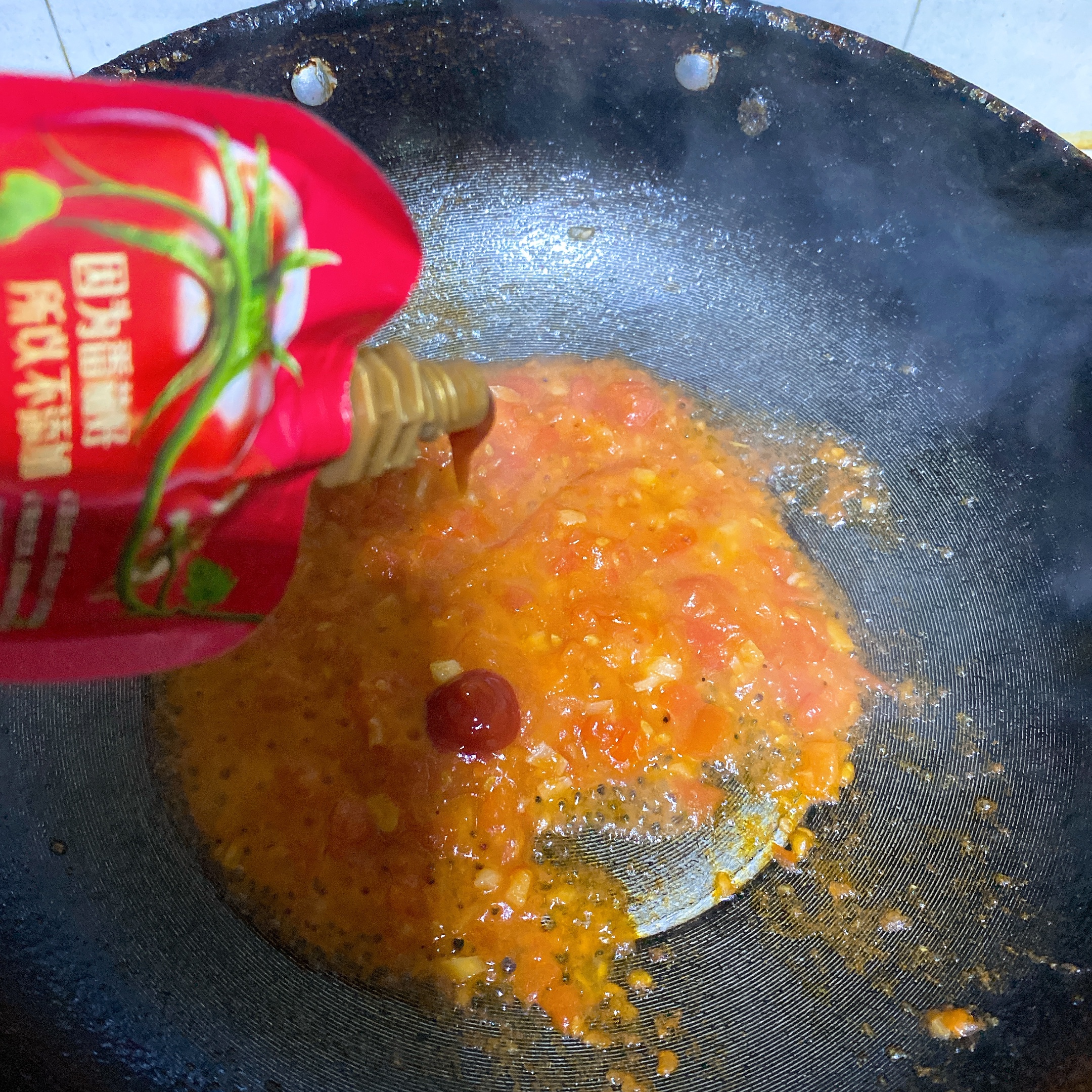 绝了🍅番茄火锅汤底的做法 步骤5