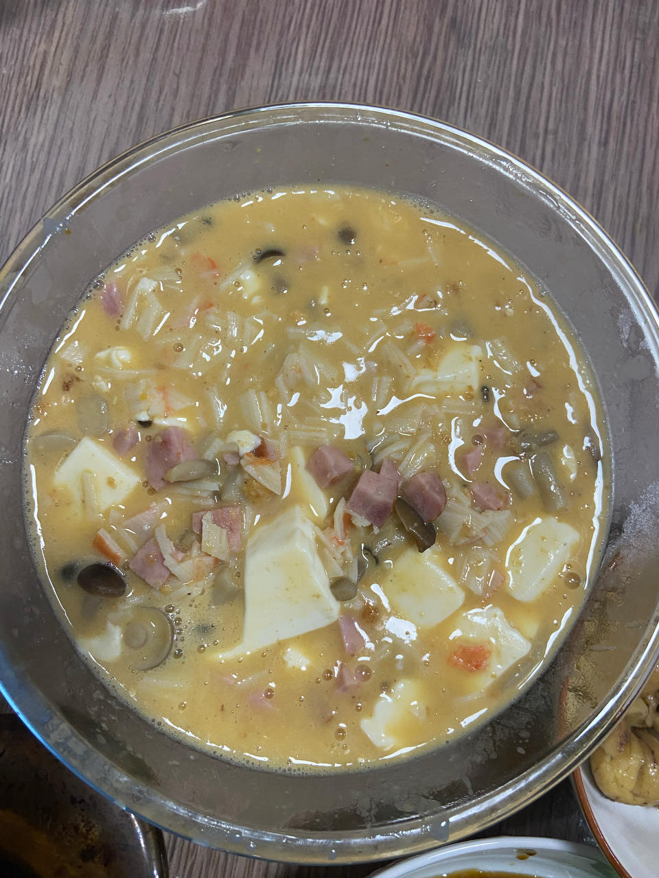 咸蛋黄豆腐羹