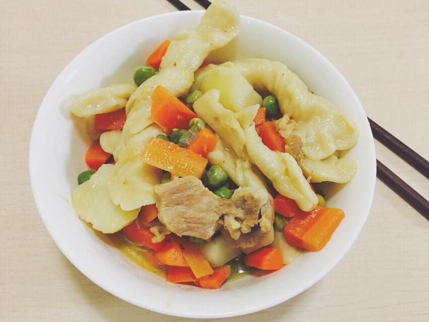 懒人饭豆角粘卷子一锅出