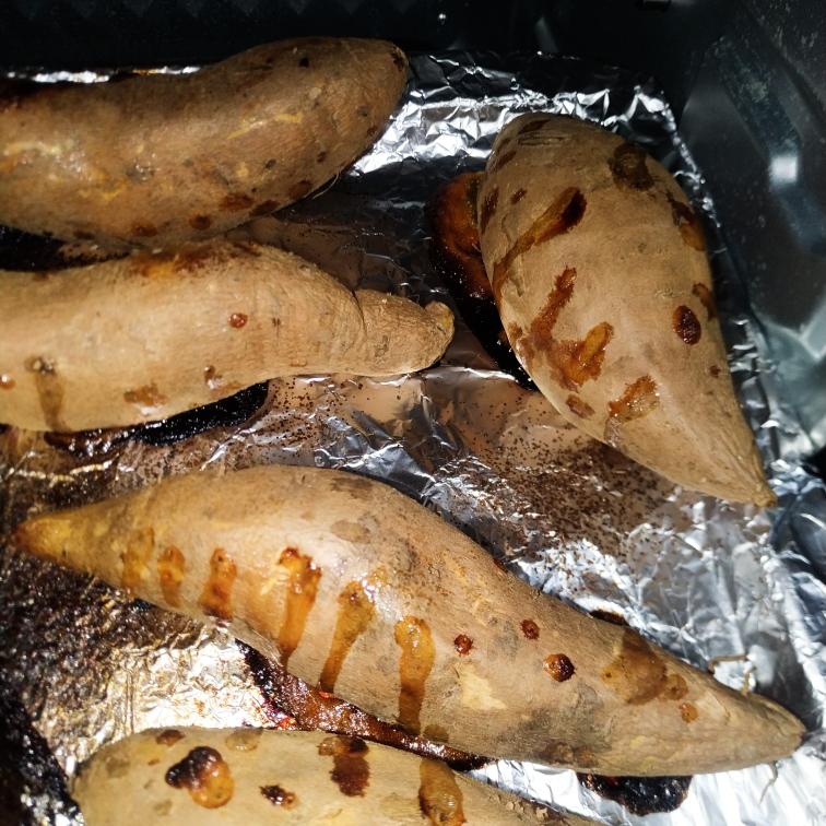 超简单的在家自烤小红薯