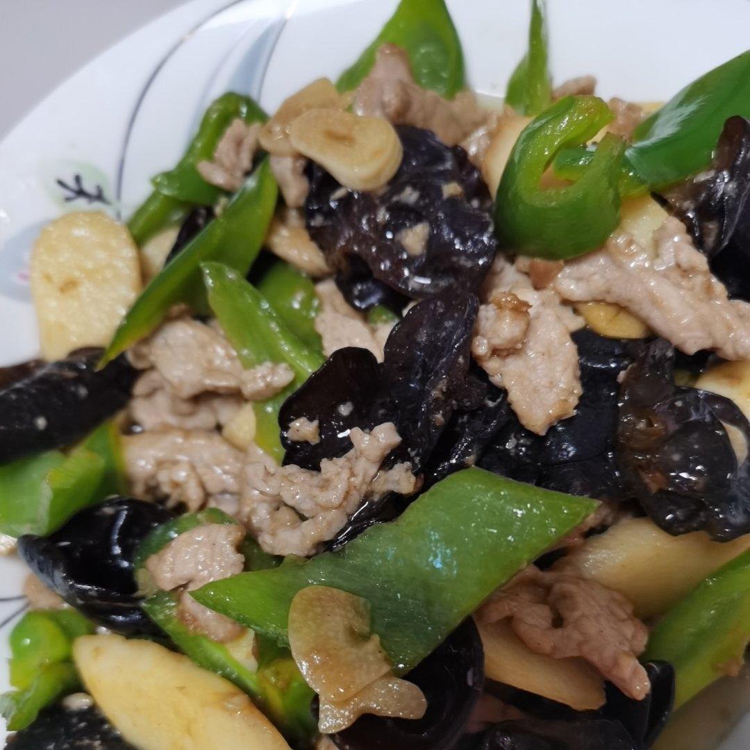 肉片山药炒木耳