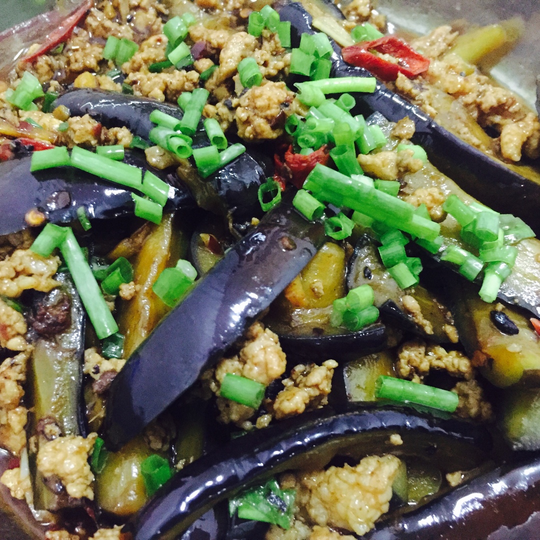 红烧肉沫茄子