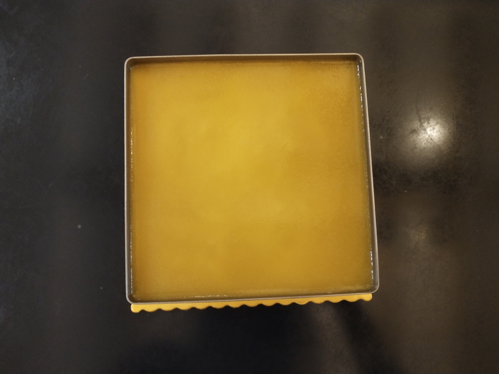芒果慕斯蛋糕（8寸方形加高慕斯圈）的做法 步骤22