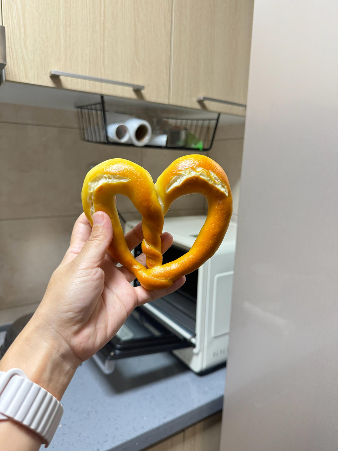 爱心德式碱水结❤️做个面包都是爱你的形状