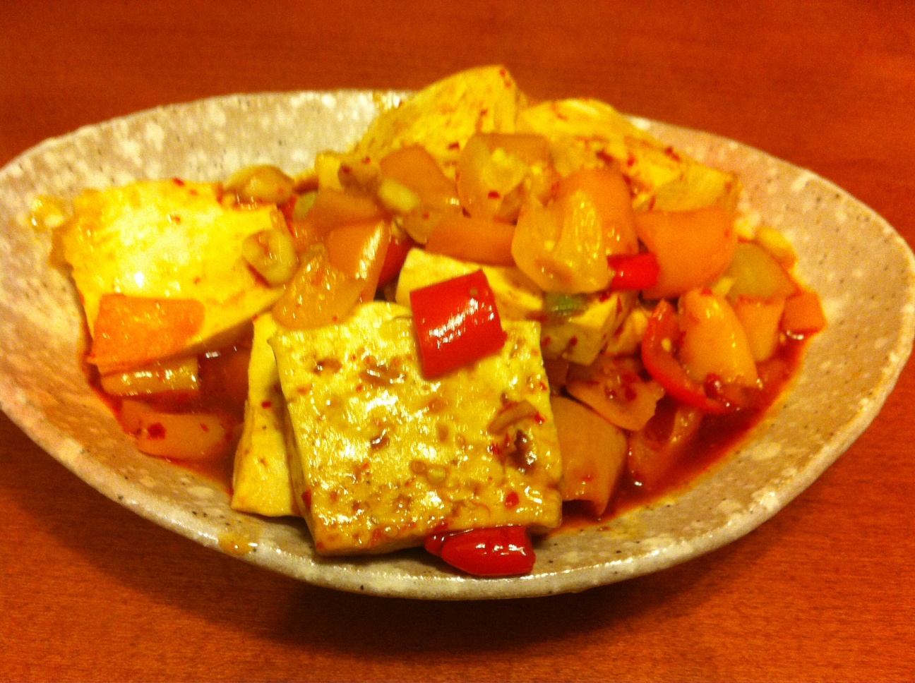 家常豆腐(彩椒版)