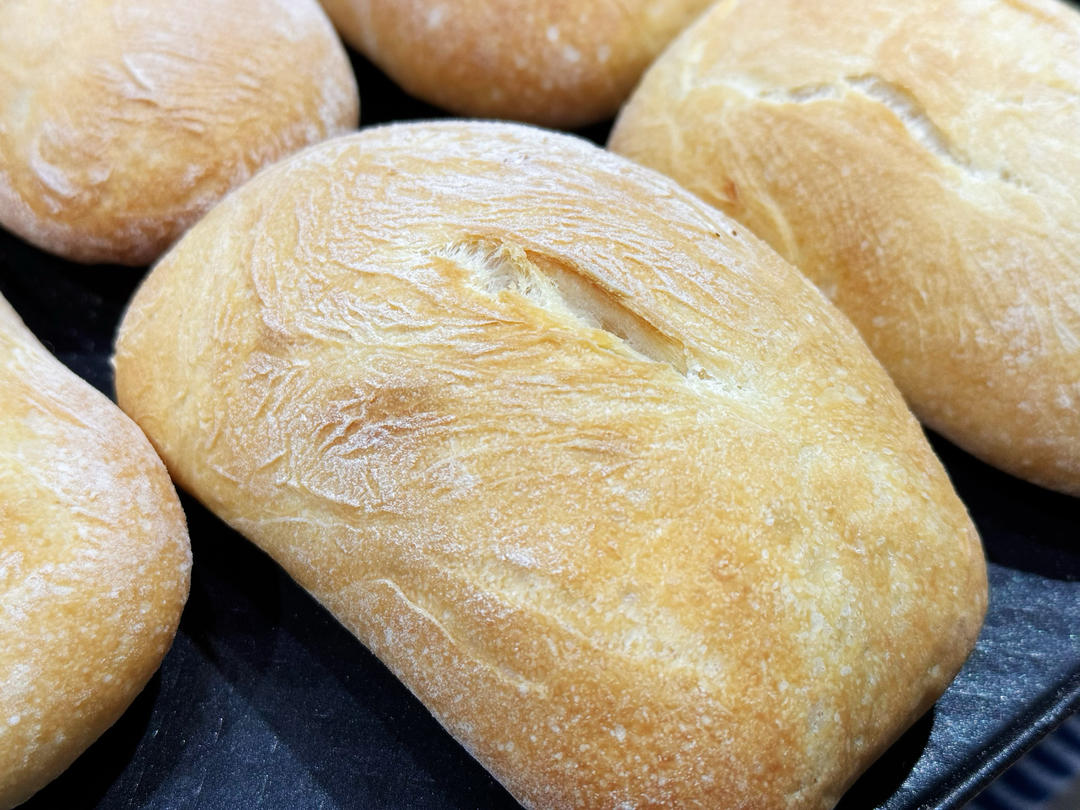 无糖少油｜原味恰巴塔面包｜Ciabatta