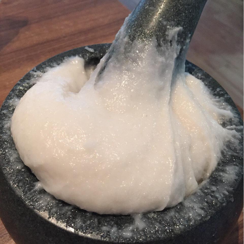 打糯米糍粑