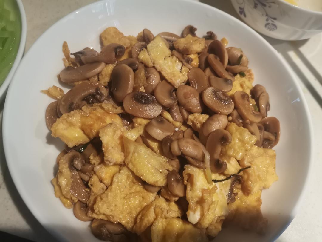 口蘑炒蛋