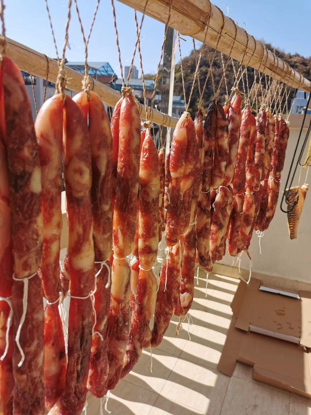 学做腊肠，灌腊肠步步惊心，但成功啦