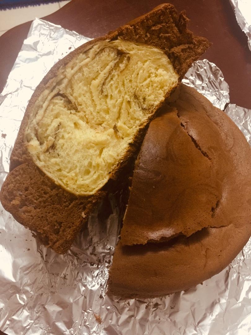 柔软的黑钻吐司🍞可可蛋糕夹牛奶吐司 一箭双雕的美味