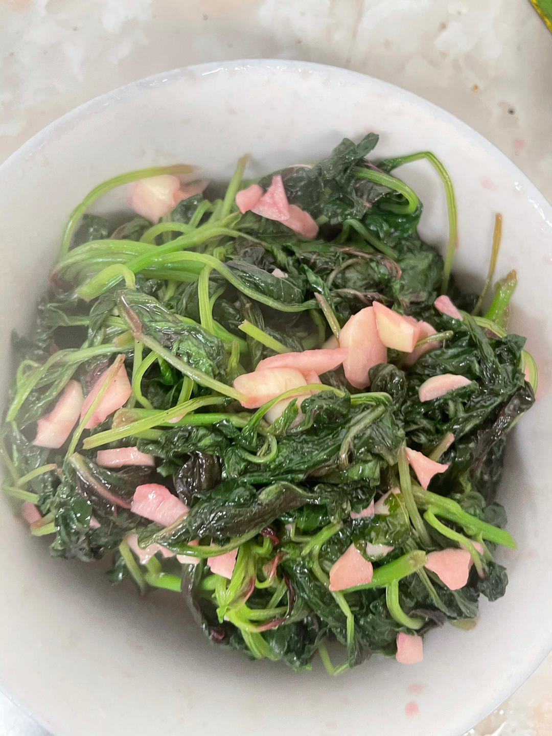 清炒红苋菜（简单菜也有窍门，一看就明白）