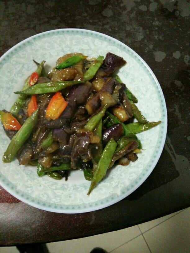 四季豆炒茄子