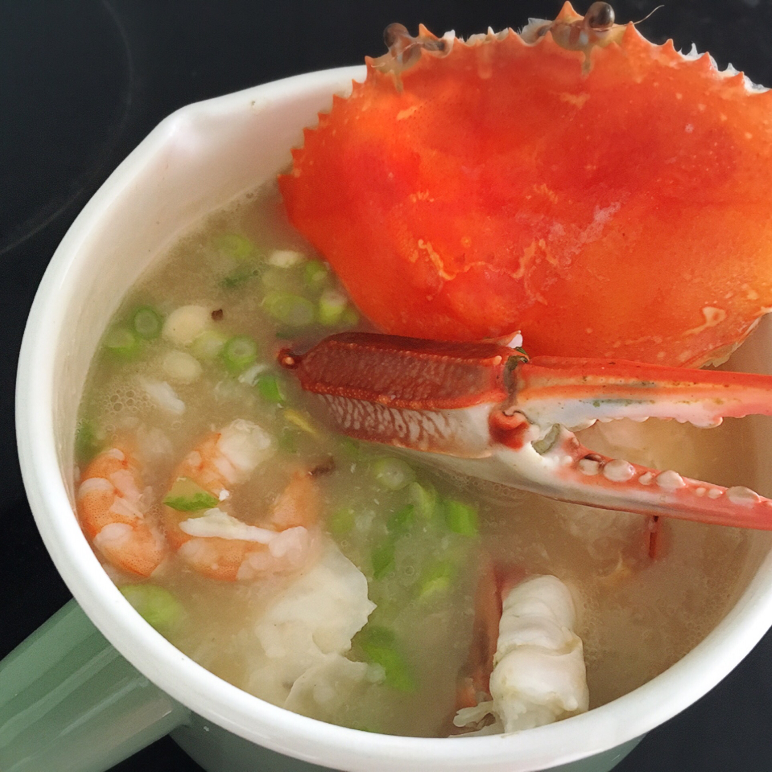 虾蟹海鲜粥