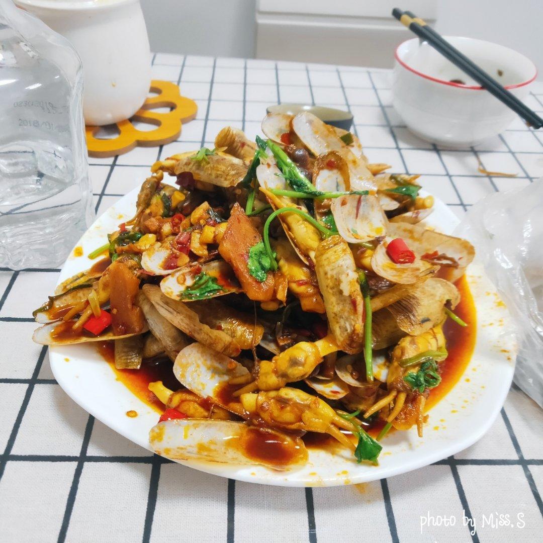 辣炒花蛤/黄蛤/蛏子