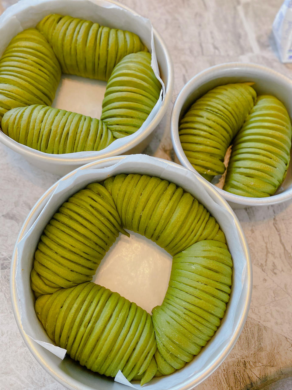 【网红毛线球面包】｜清爽抹茶｜奶酪红豆馅