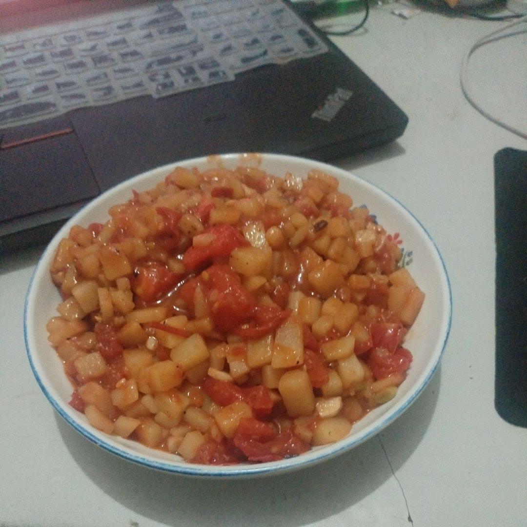 夏天拯救食欲开胃菜|  番茄肉末土豆丁