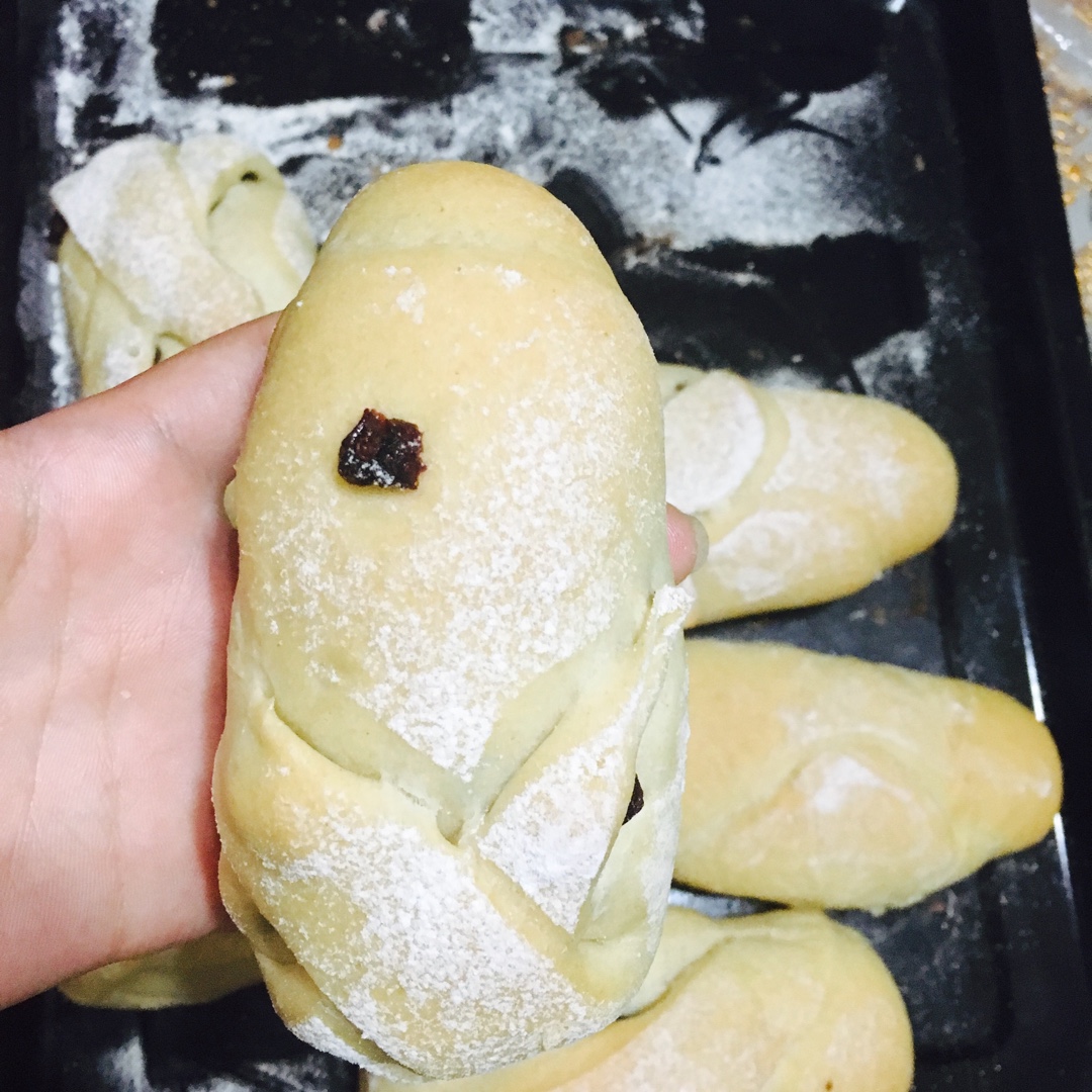 全麦牛奶蜜豆软欧