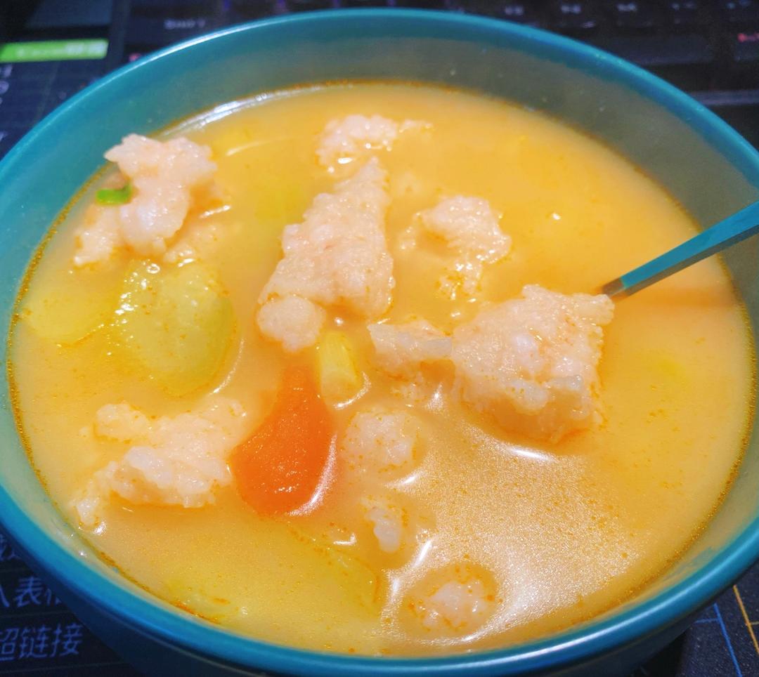 虾滑丝瓜粉丝汤