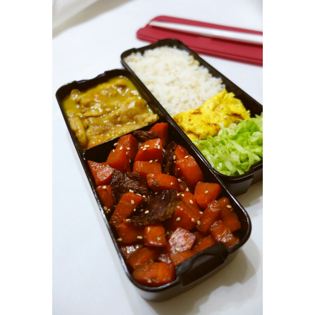 姐也是有饭盒的人了